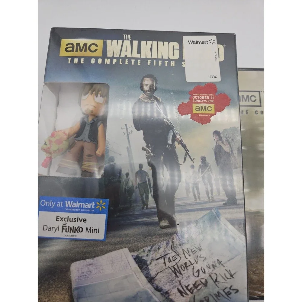 The Walking Dead Seasons 2 And 5 With Darryl Funko Pop Sealed